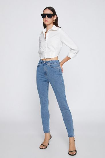 Kadın Orta İndigo Jeans 3SAL40024MD resmi