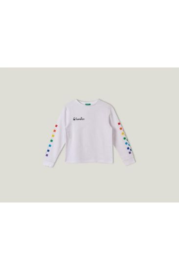 Erkek Çocuk Sweatshirt Bnt-b046 Beyaz resmi